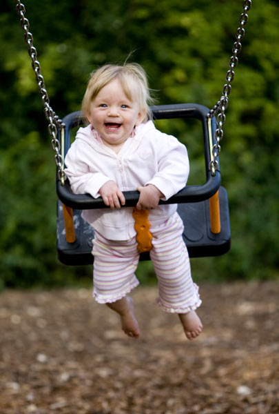 Worrybomb swings at the adventure playground in Old Basings Lime Pit