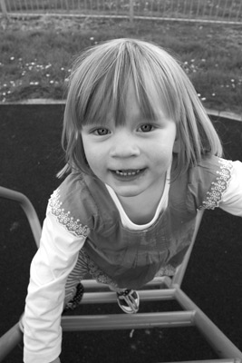 Worrybomb climbing the slide