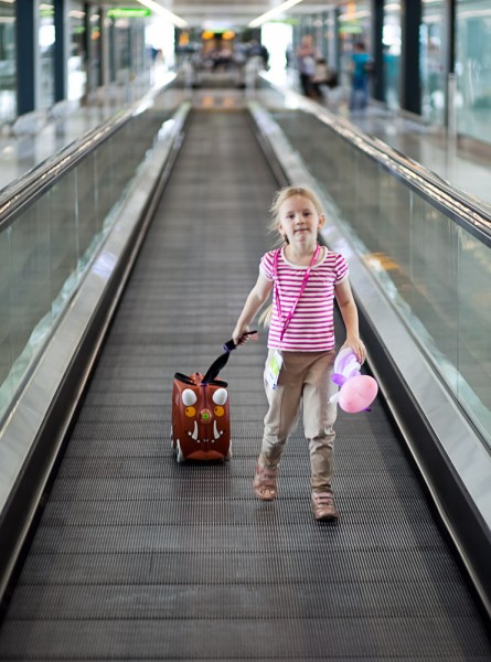 On the moving walkways