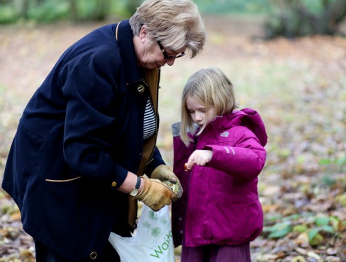 Opening the chestnuts
