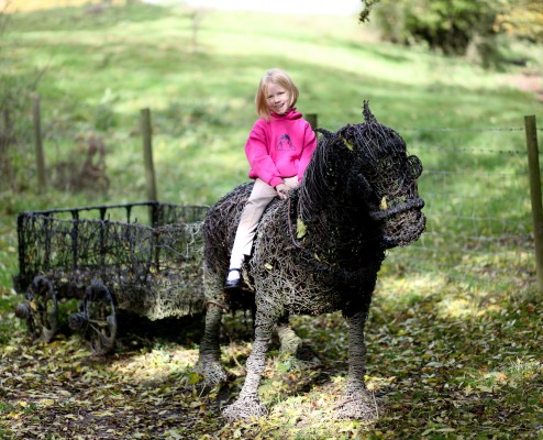 Wire Sculpture on the canal