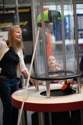Parachutes at Winchester Science Centre