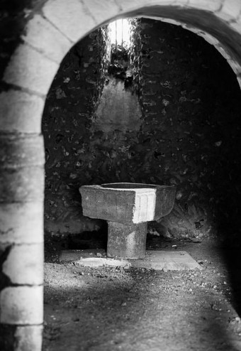 The Crypt at St Nicholas in the Candovers in Hampshire