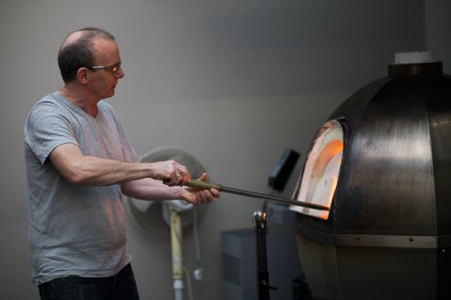 Micheal Ruh, glass blower